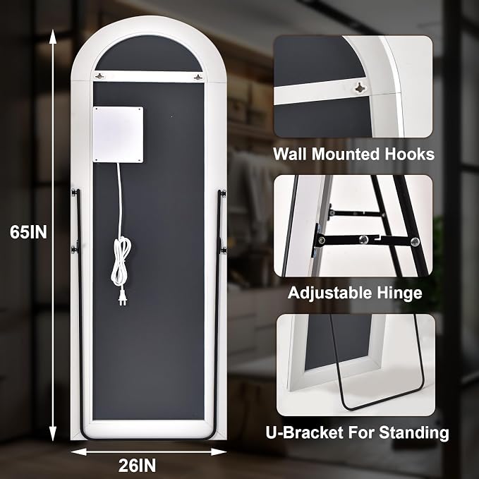 Easly 26x65 inch Full Length Mirror - Image 4