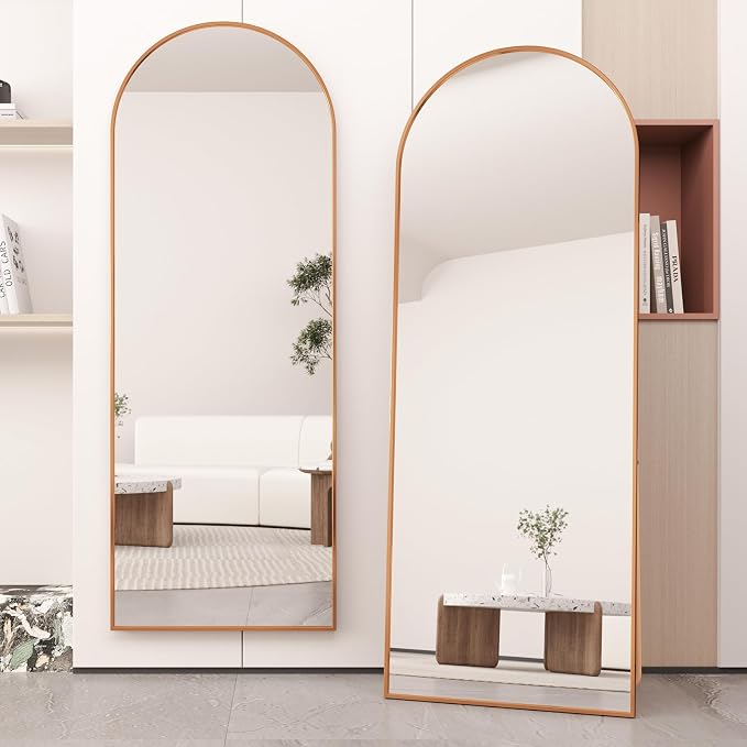Beauty4U Arched Full Length Mirror, Standing or Leaning, Bedroom Dressing Mirror by Beauty4U