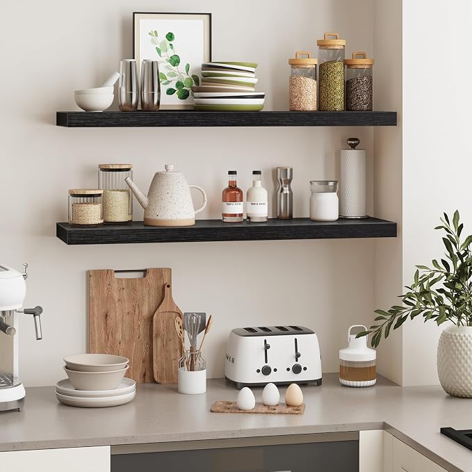 Fixwal Floating Shelves for Wall, Bathroom and Kitchen, Wall Shelves for Storage - Image 5