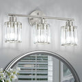 Crystal Bathroom Light Fixtures, Bathroom Lighting Fixtures Over Mirror by Kvhiiw