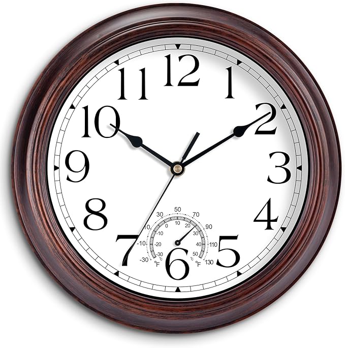 KECYET 10 Inch Outdoor Wall Clock by KECYETWALLCLOCK