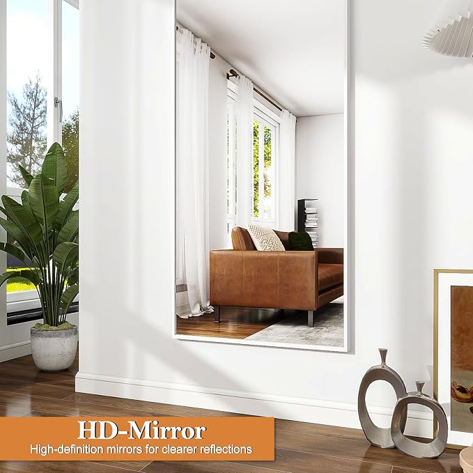 Rowjut Floor Length Mirror, Wall Mounted Mirror - Image 7