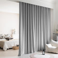 Room Divider Curtains for Ceiling Track Set, Back Tab Blackout Curtains Ceiling by KNEOQIT
