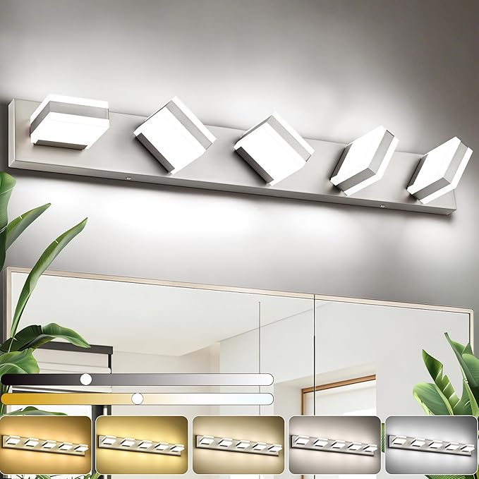 SOLFART Brushed Nickel Vanity Lights by SOLFART
