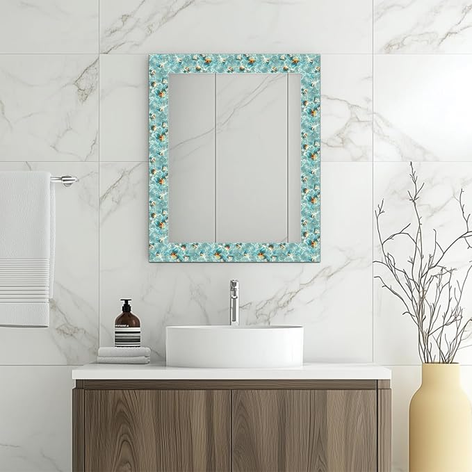 HOMETITUTE Wallpaper Border Peel and Stick Wall Border Coastal Shell Water - Image 6