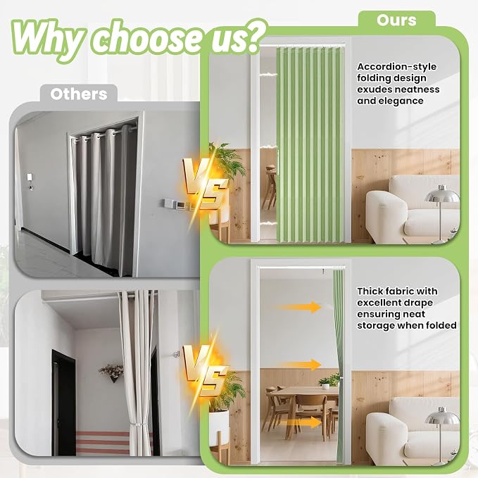 AJAZZ Blackout Magnetic Door Curtain - Image 4