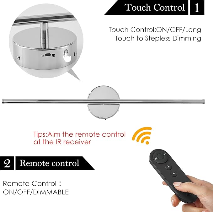 KARTOOSH Battery Operated Wall Sconces - Image 3
