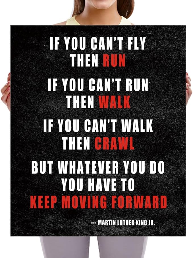 Pyradecor Keep Moving Forward Motivational Classroom Positive Quotes - Image 5