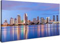 San Diego Skyline Wall Art Night View USA Cityscape Wall Decor Nature Sunset by HOME