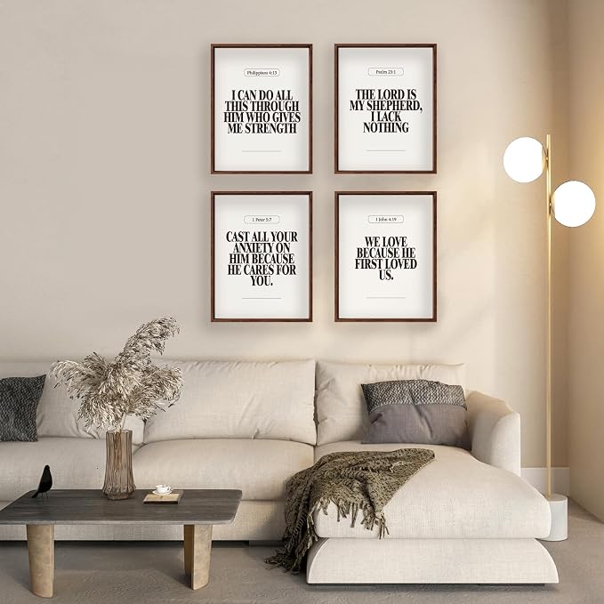 Locomiss Black and White Christian Wall Art Decor Posters, Modern Bible Verse - Image 6