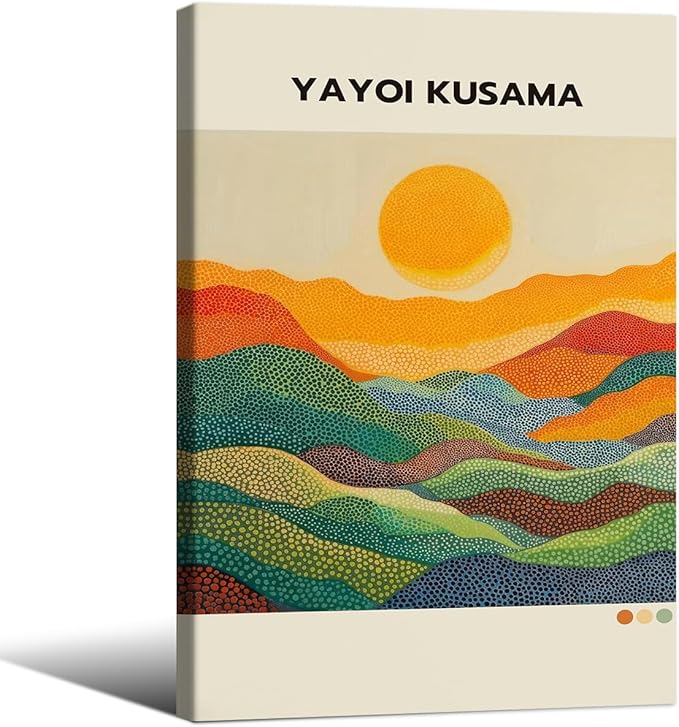 Yayoi Kusama1986 Wall Art Japanese Gallery Exhibition Wall Decor Yayoi Kusama by Unknown