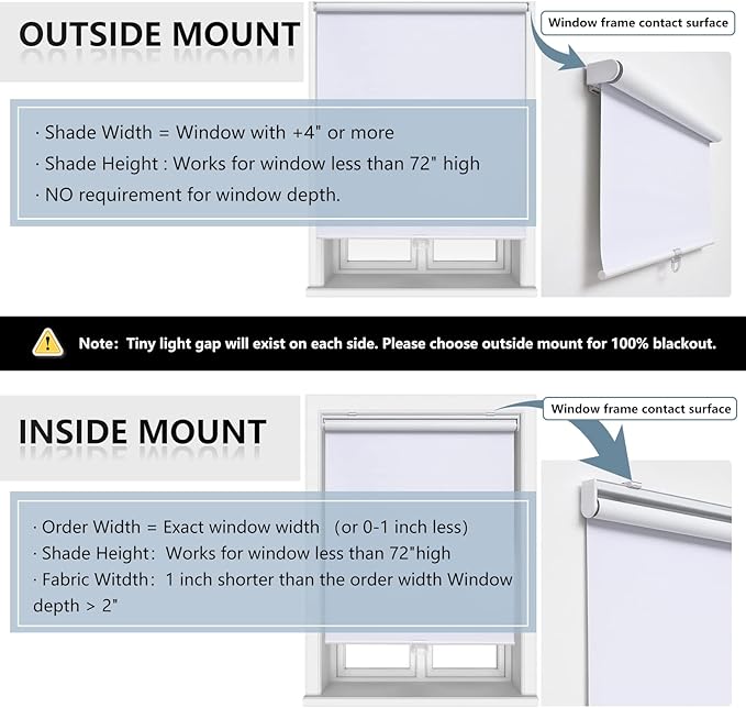 Cordless Roller Shades Blackout Blinds - Image 6