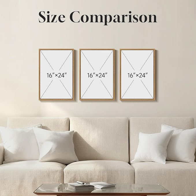 3 Piece Framed Boho Floral Wall Art - Image 8
