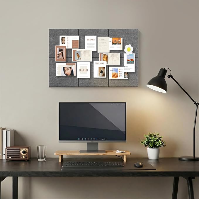 Large Cork Boards for Walls – 36" x 24" Self Adhesive Felt Wall Tiles - Image 8