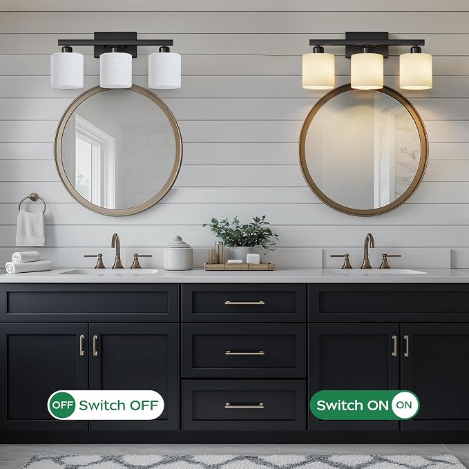 PARTPHONER Bathroom Light Fixtures, Bathroom Lighting Fixtures Over Mirror - Image 5