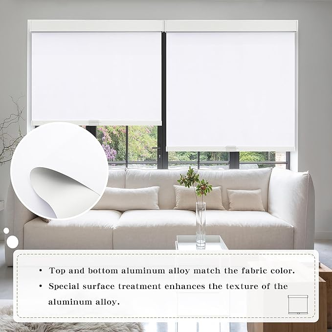 SUNOFF Cordless Blackout Roller Shades Blinds - Image 3