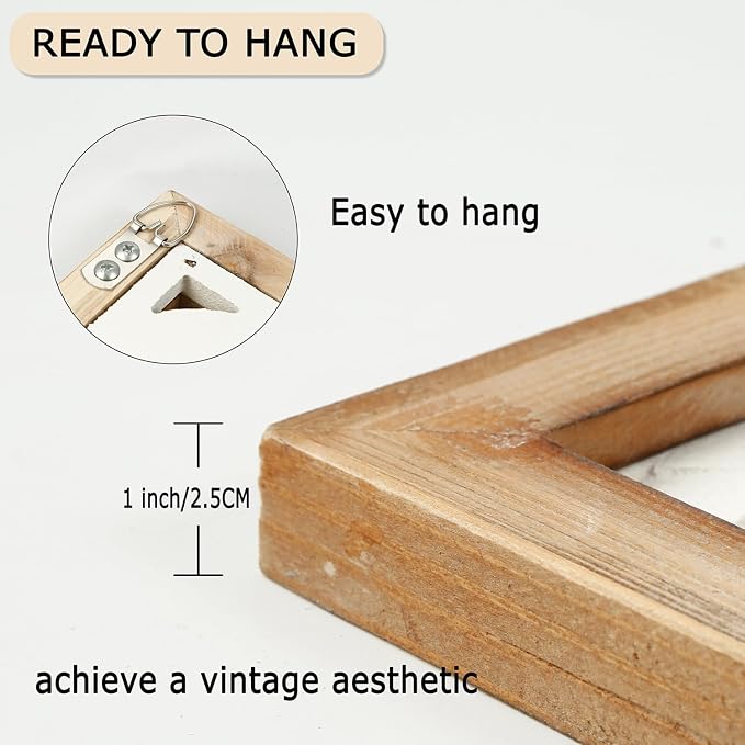 XIAOAIKA Hand Carved Boho Wood Wall Art - Image 3