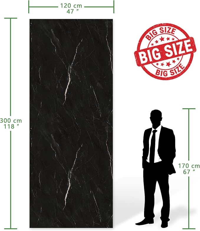Marble Peel and Stick Waterproof Wall Paneling, Covers 38.75 Sq. Ft. - Image 2