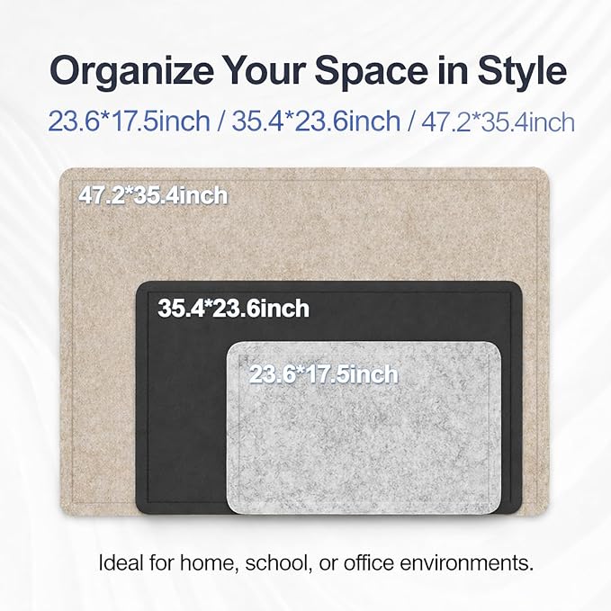 Large Felt Bulletin Board for Wall, Soft Felt Cork Board for Office, Home - Image 5