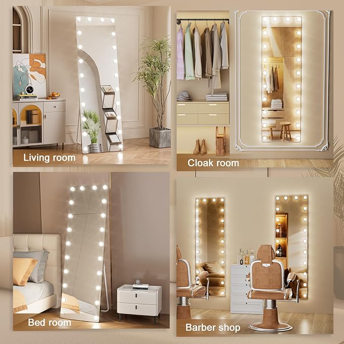 Kosmonia 64x22 Hollywood Full Length Mirror - Image 6