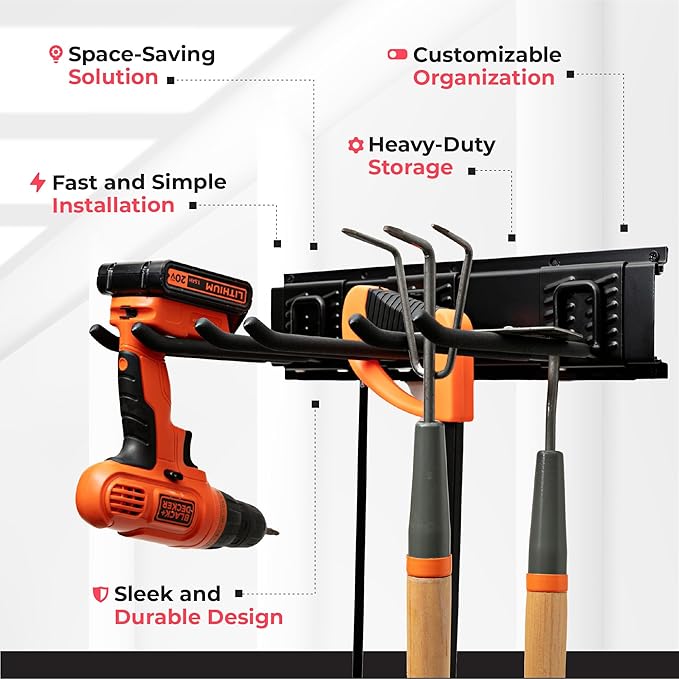 TIDYME Garage Tool Organizer Wall Mount - Image 4
