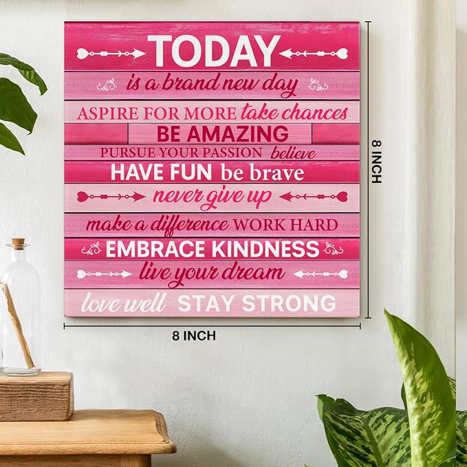 Pink Wall Decor, Inspirational Office Wall Art - Image 2