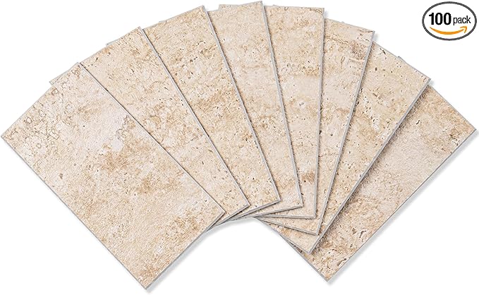 StyloVue 100 Pieces Peel and Stick Backsplash by StyloVue