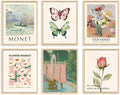 QIAOMICS Wall Art Prints Aesthetic, Flower Market Wall Art Prints by QIAOMICS