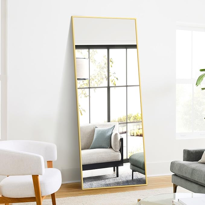 TRAHOME Full Length Standing Mirror, Free Standing or Wall Mount - Image 5