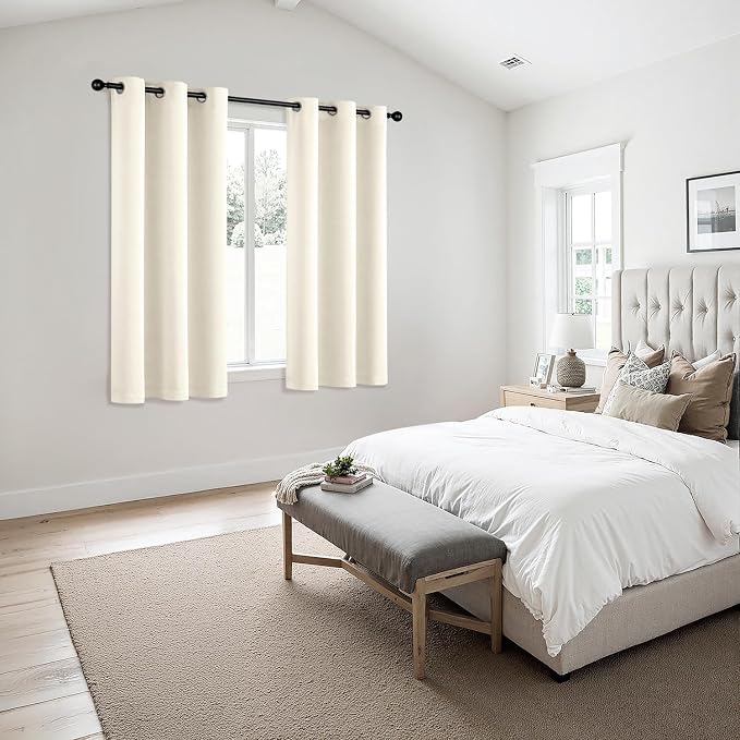 MIULEE Blackout Curtains for Bedroom Living Room 2 Panels, Thermal Insulated - Image 6