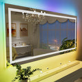 LOAAO 55”X36“ RGB LED Bathroom Mirror by LOAAO