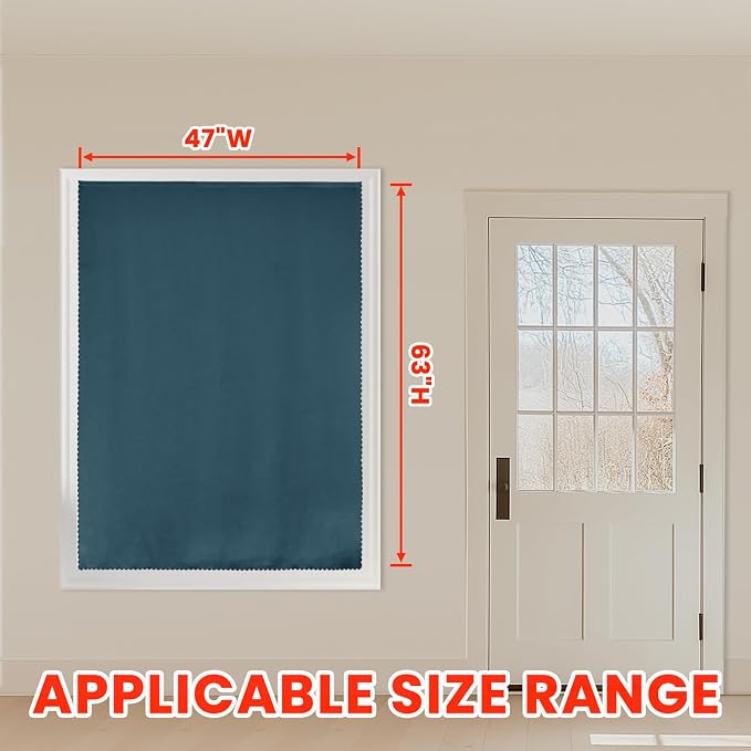 AJAZZ self Adhesive Portable 100% Blackout Curtains Simple and Easy to - Image 6