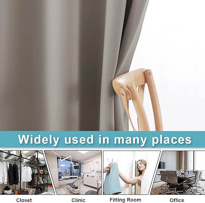 RYB HOME Extra Long Curtains Light Block Soundproof Privacy Blinds - Image 5