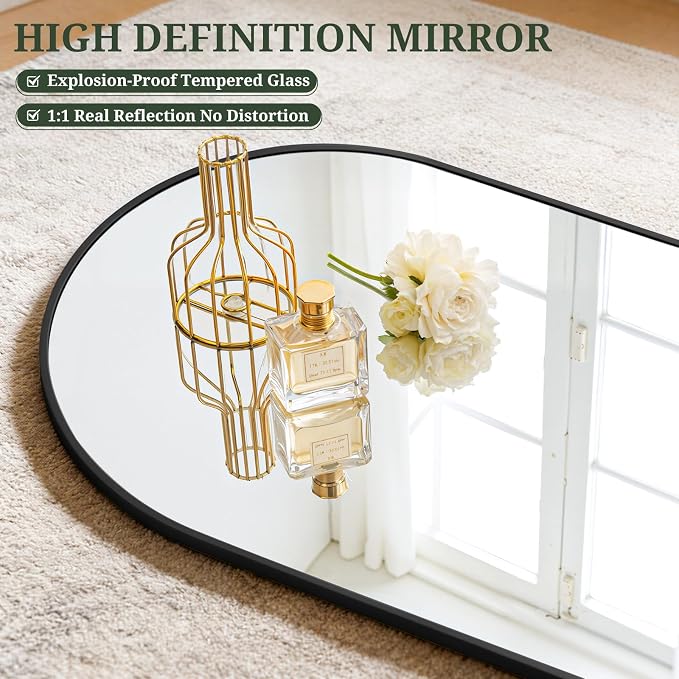 Mirror Full Length 59"x16" Full Body Floor Mirror - Image 5
