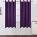 LEMOMO Purple Blackout Curtains 66 x 63 Inch Length/Set of 2 Curtain by Lemomo
