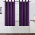 LEMOMO Blackout Curtains 52 x 63 inch/Purple Curtains Set of 2 Panels/Thermal by Lemomo