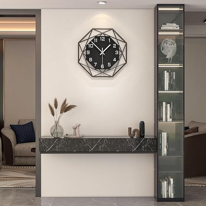 Large Wall Clocks for Living Room Decor 16 inch Silent Modern Wall Clocks Wall by CreativeWallClock