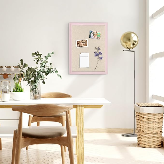 Large Cork Board with Linen, Picture Display Vision Board Corkboards - Image 7