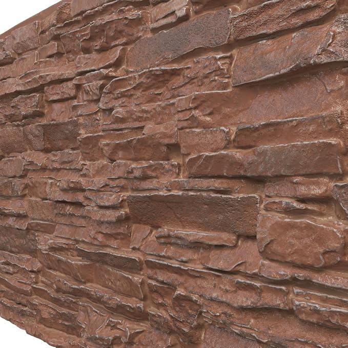 EverStone Canyon Ridge Faux Stone Panel, 45 3/4"W x 24 1/2"H x 1 1/4"D - Image 7