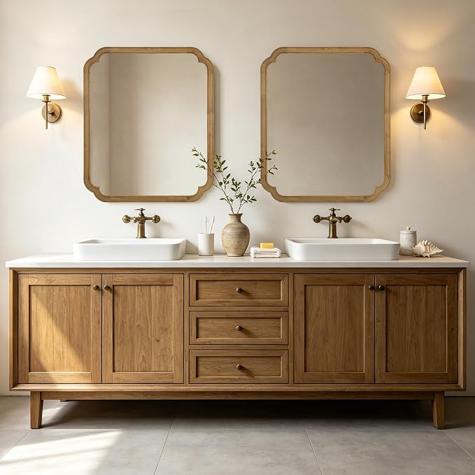 WallBeyond 30" x 36" Rounded Corner Arch Wall Mirror - Image 4
