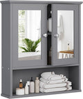 Bathroom Wall Cabinet with Mirror, Bathroom Mirror Cabinet Wall Mounted by Meilocar
