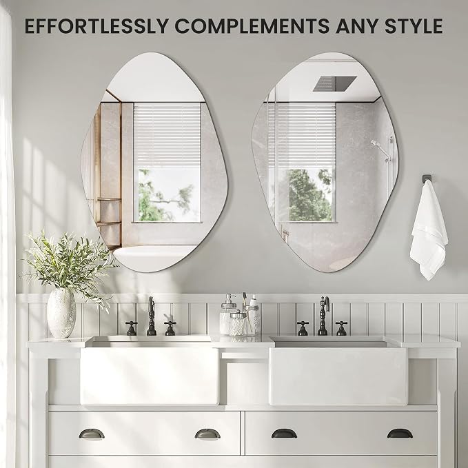 TRAHOME Irregular Asymmetrical Wall Mirror - Image 2