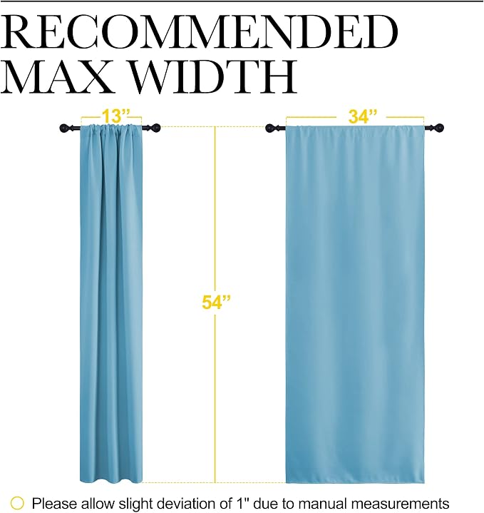 NICETOWN Kitchen Curtains for Small Windows, Privacy Thermal Insulated Blackout - Image 7