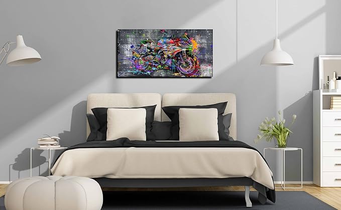 SIXTTART Graffiti Motorcycles Wall-Art - Image 8