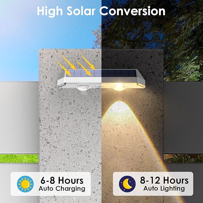 LIANGLOME 2 Pack Solar Fence Lights - Image 3
