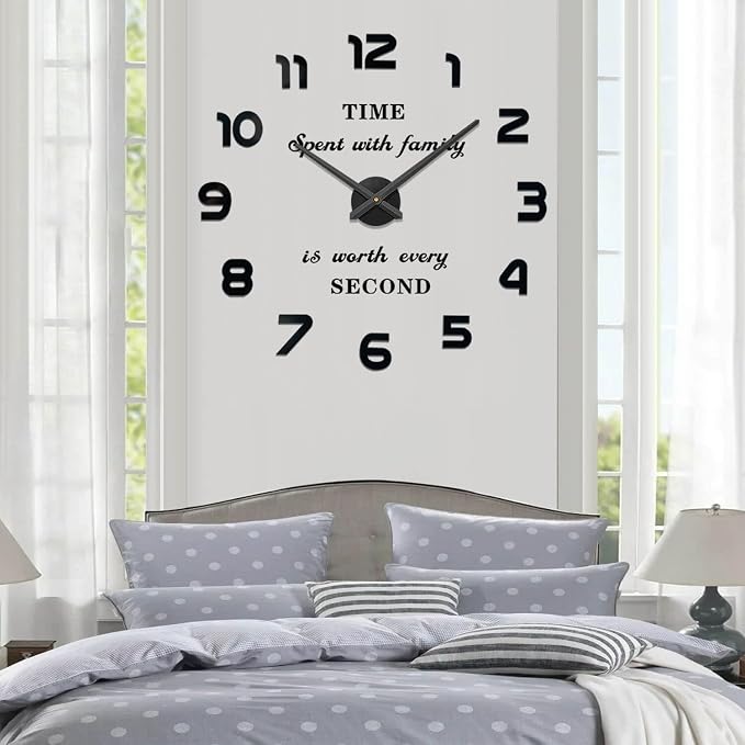 VANGOLD Large Wall Clocks for Living Room Decor, Decorative Wall Clocks Battery - Image 8