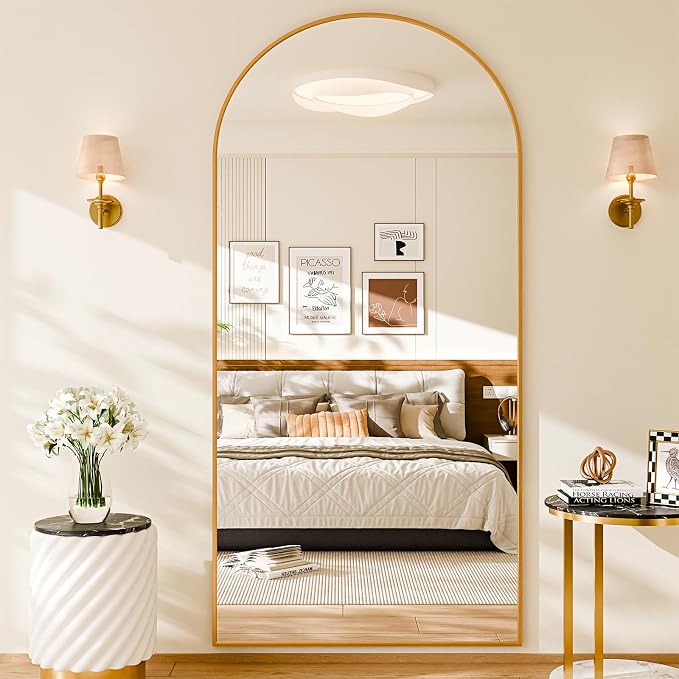 76"x34" Floor Mirror Full Length, Arched Full Length Mirror - Image 2