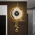Modern Wall Clock for Living Room, Large Gold Decorative Wall Clock by HEBOIXHOMEDECOR