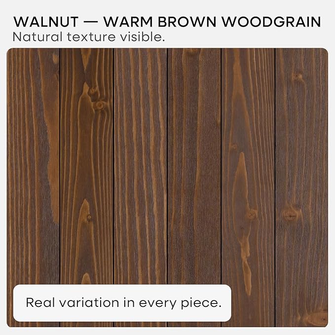 Homeforia Classic Walnut 18 inch Floating Shelf, High End Solid Real Wood Small - Image 6