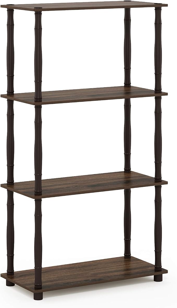 Furinno Turn-N-Tube 4-Tier Multipurpose Shelf Display Rack, Classic Tubes - Image 4
